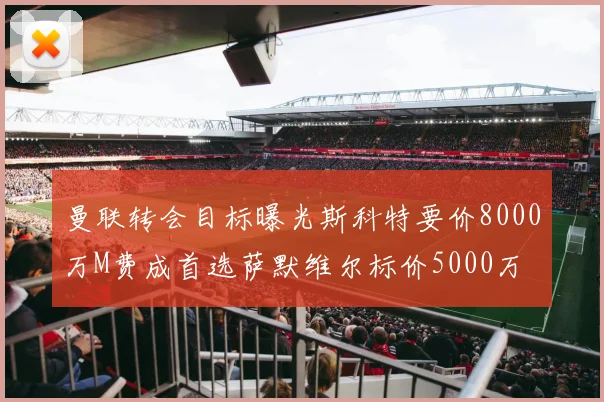 曼联转会目标曝光斯科特要价8000万M费成首选萨默维尔标价5000万